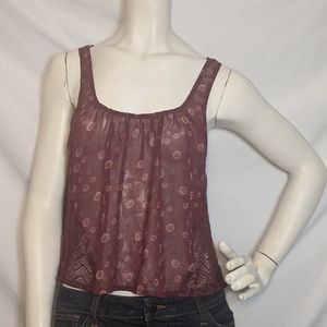 Hollister | floral print with lace up the sides XS